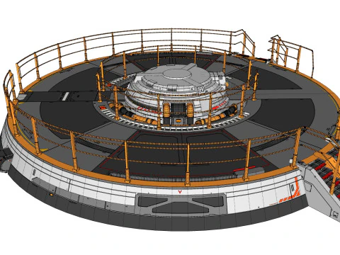Platforma science fiction 1 Model 3D