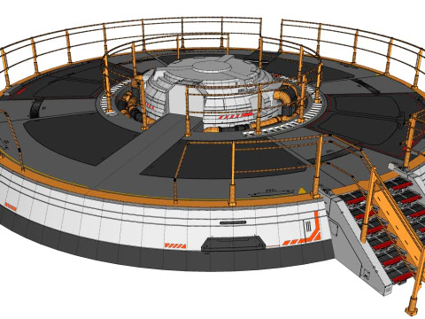 Platforma science fiction 1 Model 3D