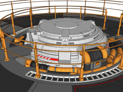Platforma science fiction 1 Model 3D