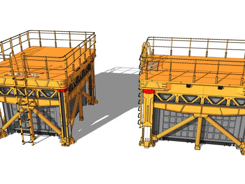 Platforma science fiction 1 Model 3D