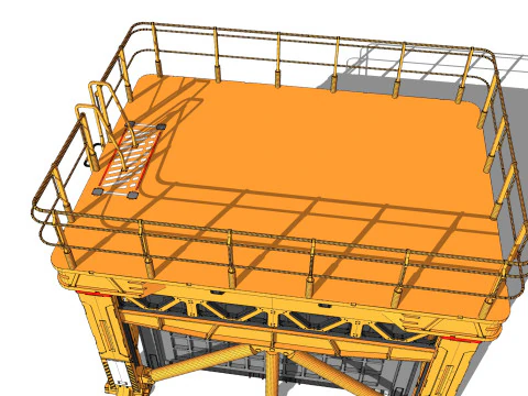 Platforma science fiction 1 Model 3D