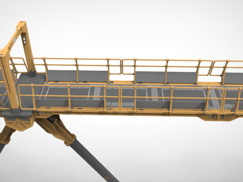 Sci-fi pedestrian bridge 3 Modelo 3D