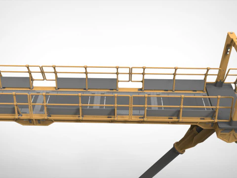 Ponte pedonal de fic&ccedil;&atilde;o cient&iacute;fica 3 Modelo 3D