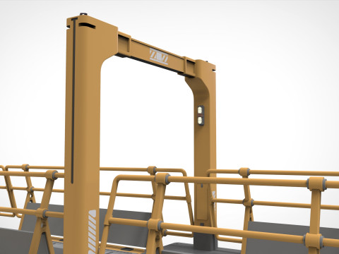 Sci-fi pedestrian bridge 3 Modelo 3D