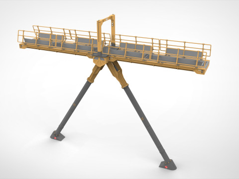 Sci-fi pedestrian bridge 3 Modelo 3D