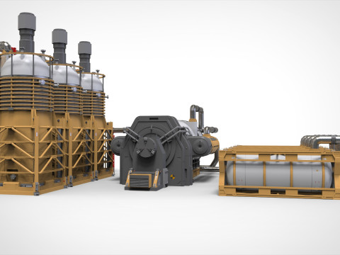 Sci-fi storage tank 4 3D Model