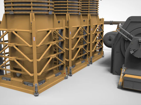 Научно-фантастический резервуар 4 3D Модель