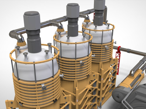 Sci-fi storage tank 4 3D Model