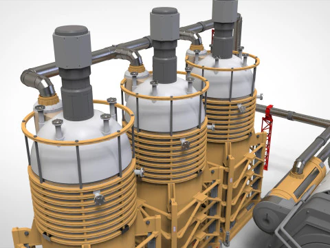 Научно-фантастический резервуар 4 3D Модель