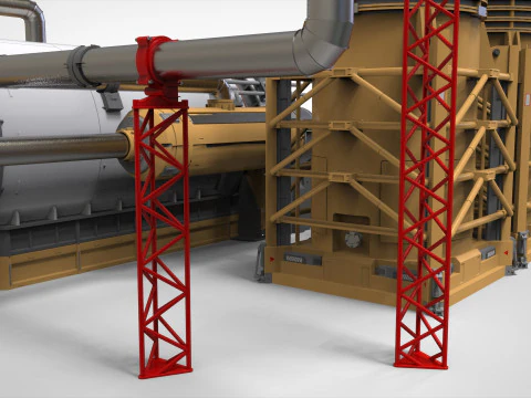 Научно-фантастический резервуар 4 3D Модель