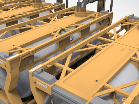 Sci-fi storage tank 4 3D Model