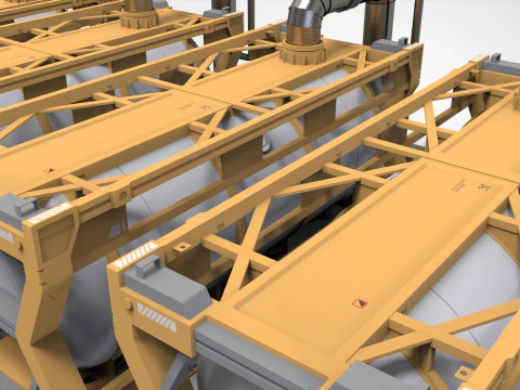 Научно-фантастический резервуар 4 3D Модель