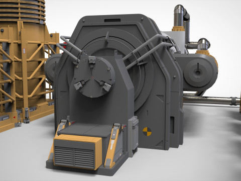 Sci-fi storage tank 4 3D Model