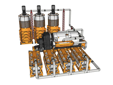 Научно-фантастический резервуар 4 3D Модель