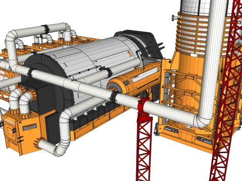 Sci-fi storage tank 4 3D Model