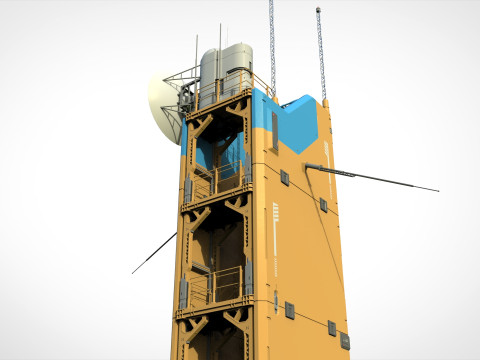 Sci fi tower 1 3D Model