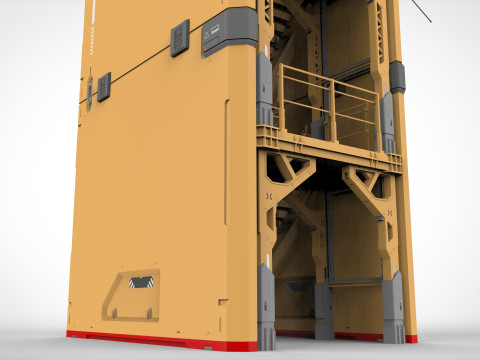 Sci fi tower 1 3D-Modell