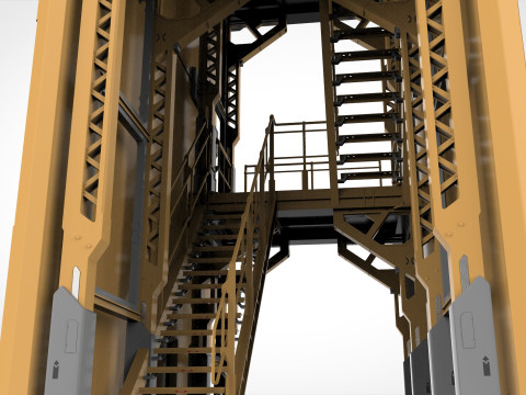 Sci fi tower 1 3D-Modell