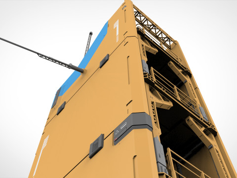 Sci fi tower 1 3D-Modell
