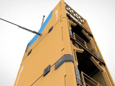 Sci fi tower 1 3D Model