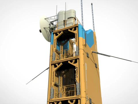 Sci fi tower 1 3D Model