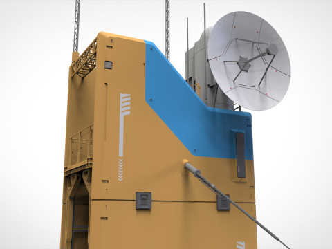 Sci fi tower 1 3D-Modell