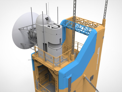 Sci fi tower 1 3D-Modell