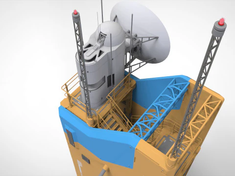 Sci fi tower 1 3D Model
