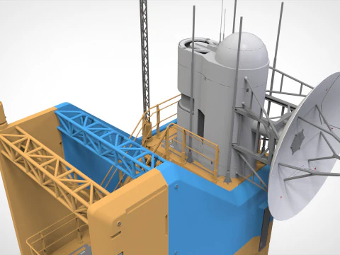 Sci fi tower 1 3D Model
