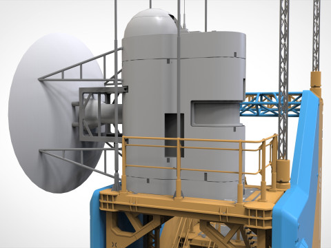 Sci fi tower 1 3D-Modell