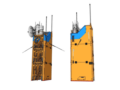 Sci fi tower 1 3D-Modell