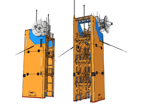 Sci fi tower 1 3D-Modell