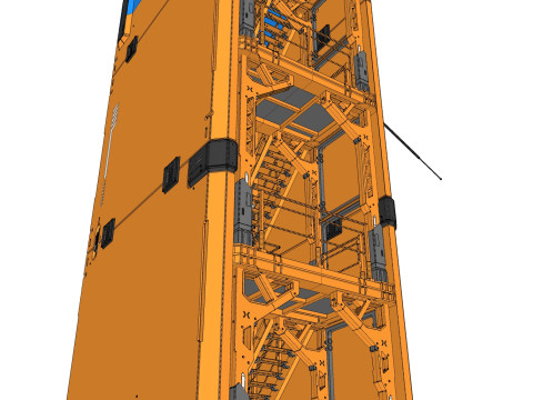 Sci fi tower 1 3D-Modell