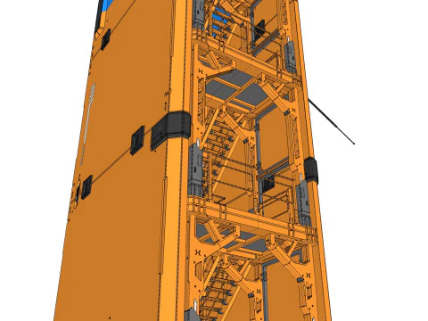 Sci fi tower 1 3D Model