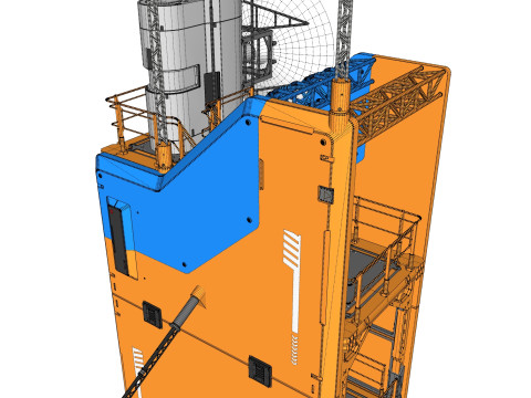 Sci fi tower 1 3D-Modell