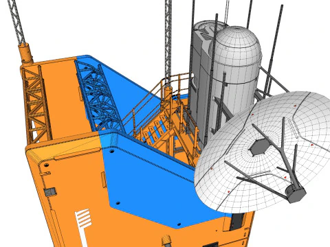 Sci fi tower 1 3D Model