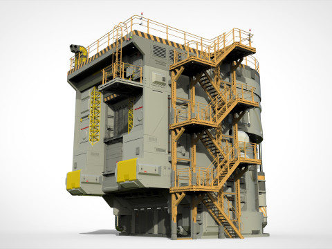 Sci-fi architecture 12 3D Model