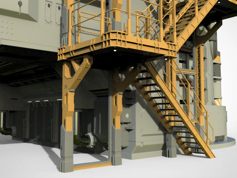 Sci-fi architecture 12 3D Model