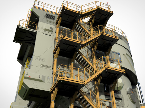 Sci-fi architecture 12 Modèle 3D
