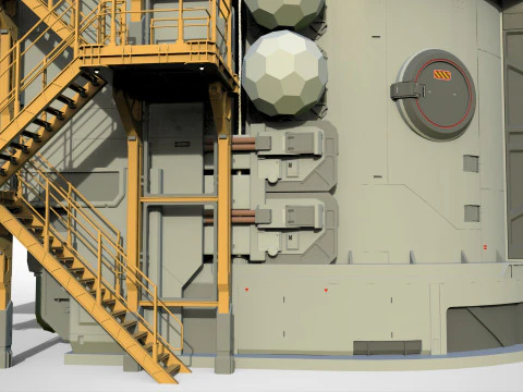 Sci-fi architecture 12 3D Model
