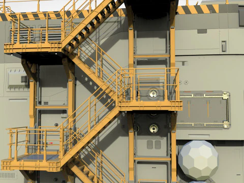 Sci-fi architecture 12 3D Model