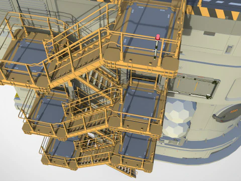 Sci-fi architecture 12 3D Model