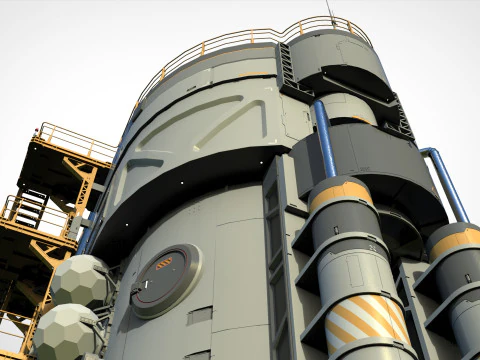 Sci-fi architecture 12 3D Model