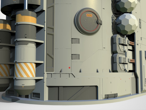Sci-fi architecture 12 Modèle 3D