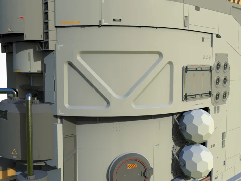 Sci-fi architecture 12 3D Model