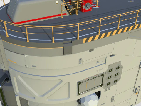 Sci-fi architecture 12 3D Model