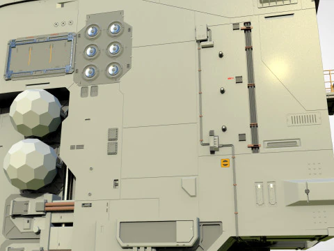 Sci-fi architecture 12 3D Model