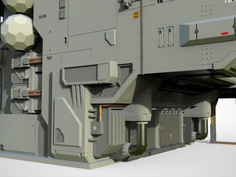 Sci-fi architecture 12 3D Model