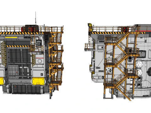 Sci-fi architecture 12 3D Model