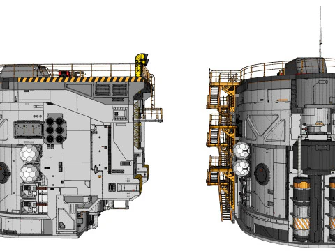 Sci-fi architecture 12 3D Model
